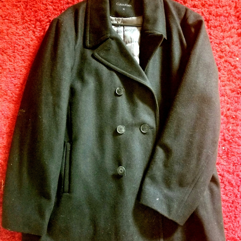 Calvin Klein black peacoat